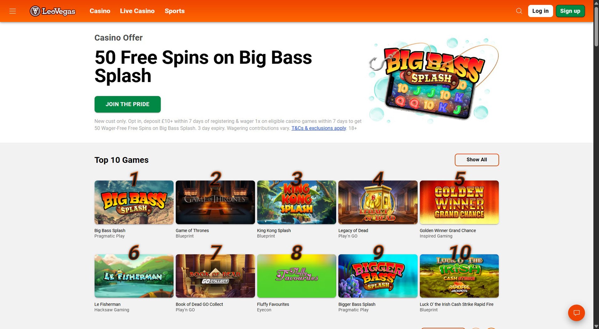 9. Betfred Casino - Easy Cash To Code Casino Setup